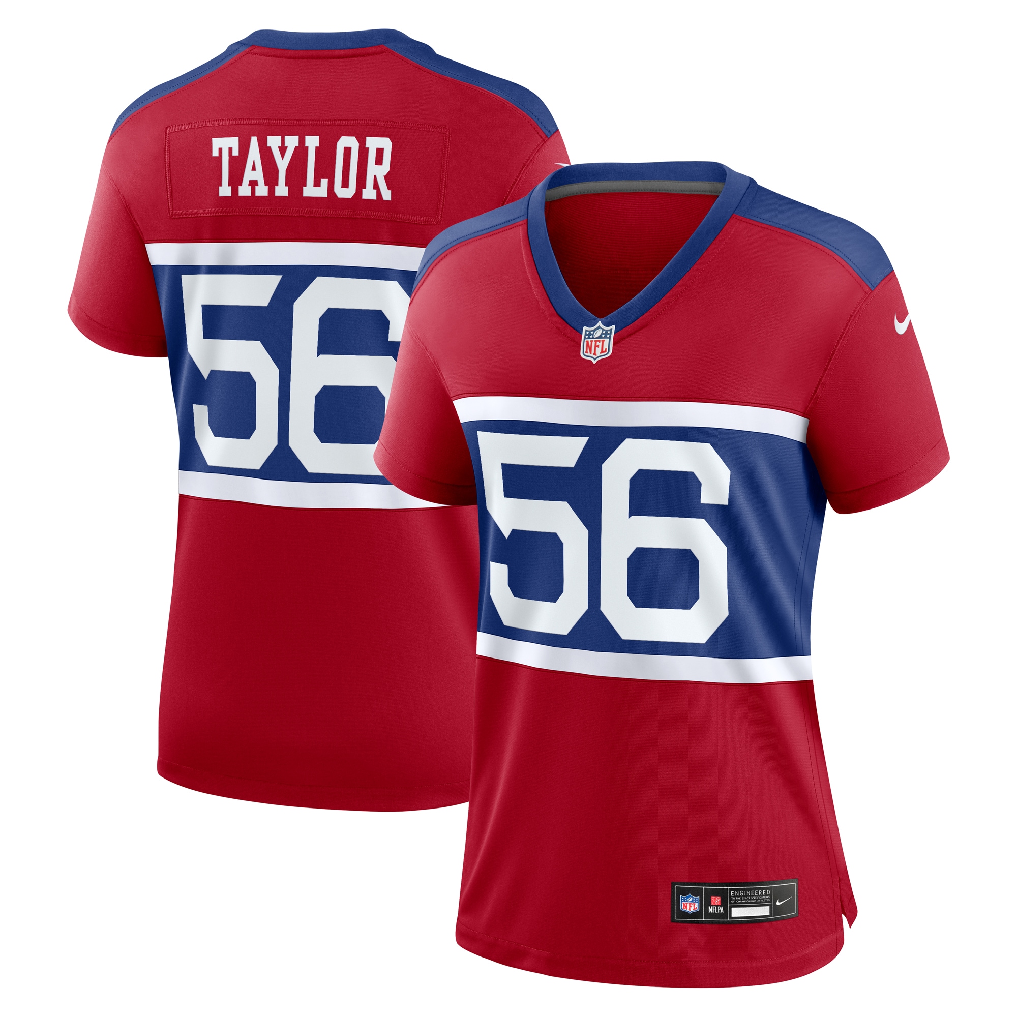 New York Giants Lawrence Taylor Century Red Alternate Retired Player Game NFL Jersey Women's