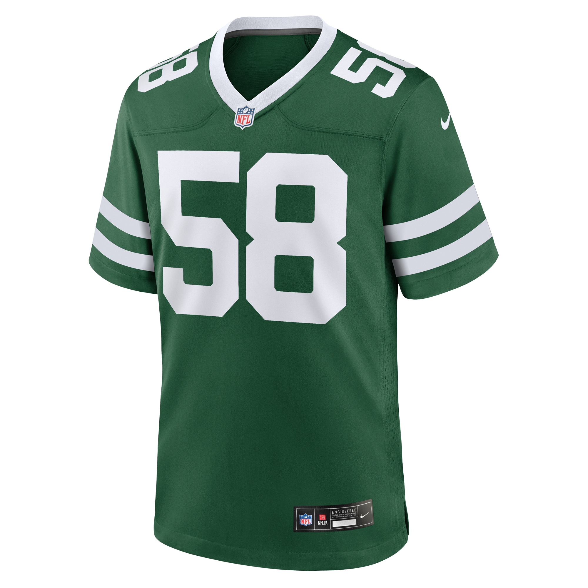 New York Jets Eric Watts Legacy Green Team Game NFL Jersey Men's