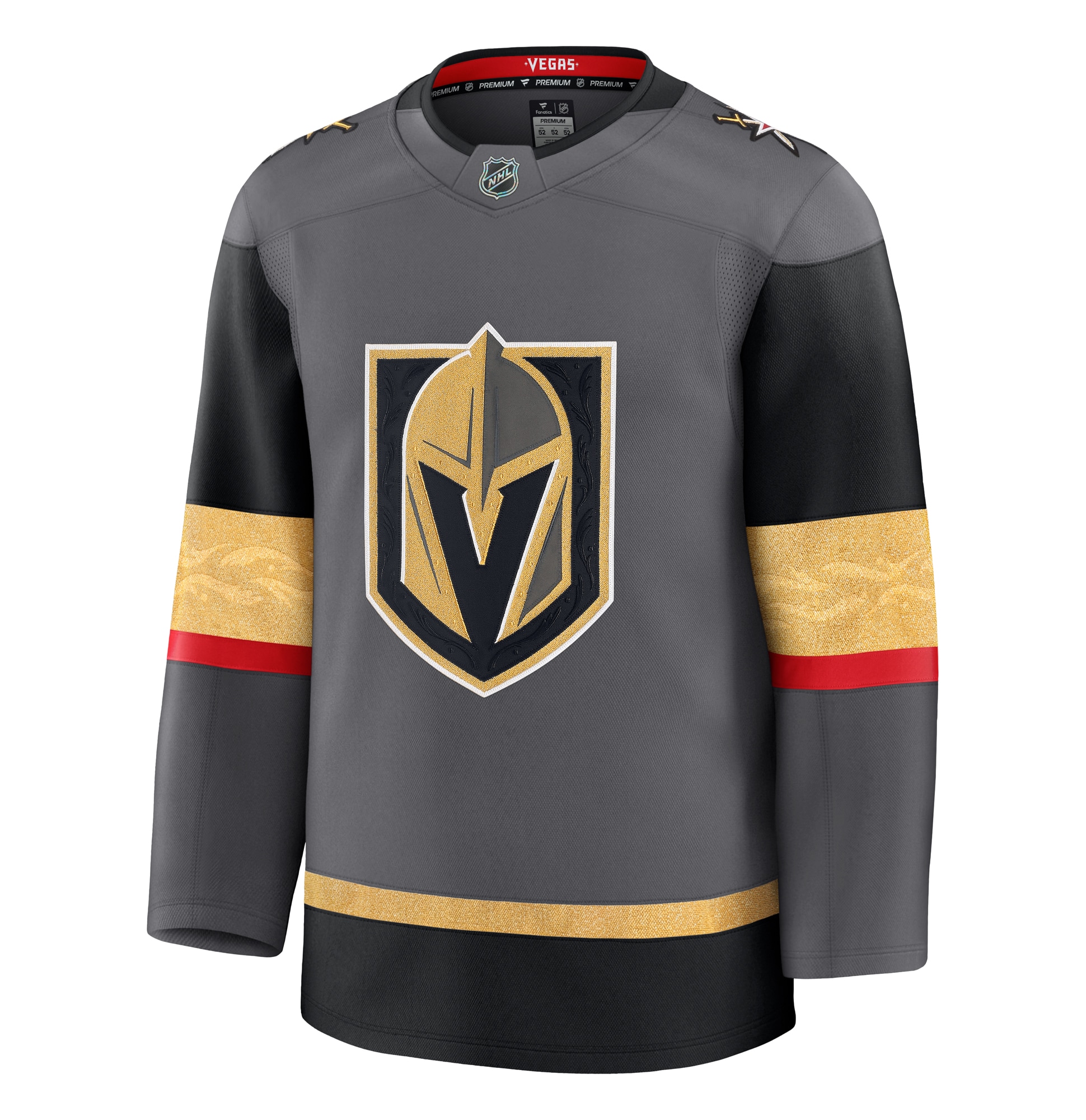 Vegas Golden Knights Gray Alternate Premium NHL Jersey Men's
