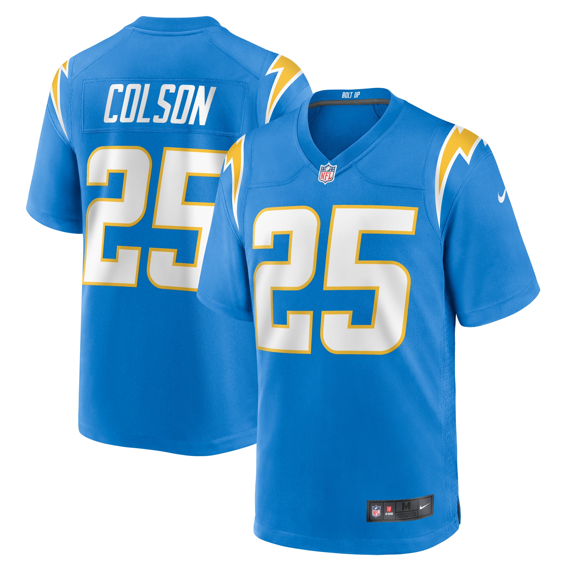Los Angeles Chargers Junior Colson Powder Blue Team Game NFL Jersey Men's