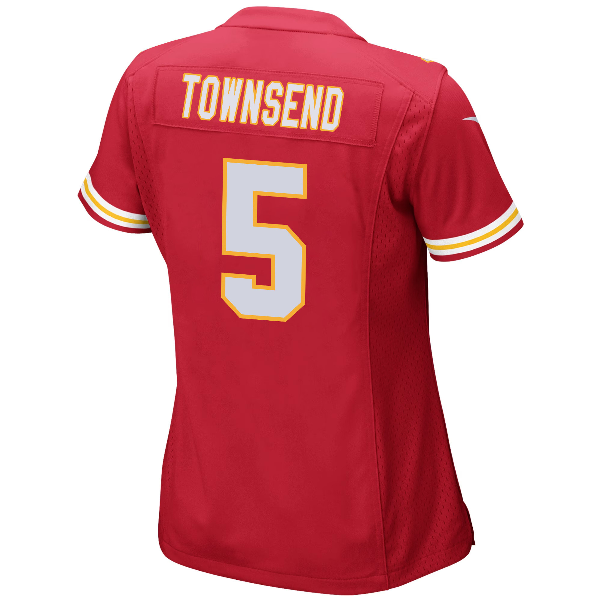 Tommy Townsend 5 Kansas City Chiefs Super Bowl LVIII Champions 4X Game Red NFL Jersey Women's
