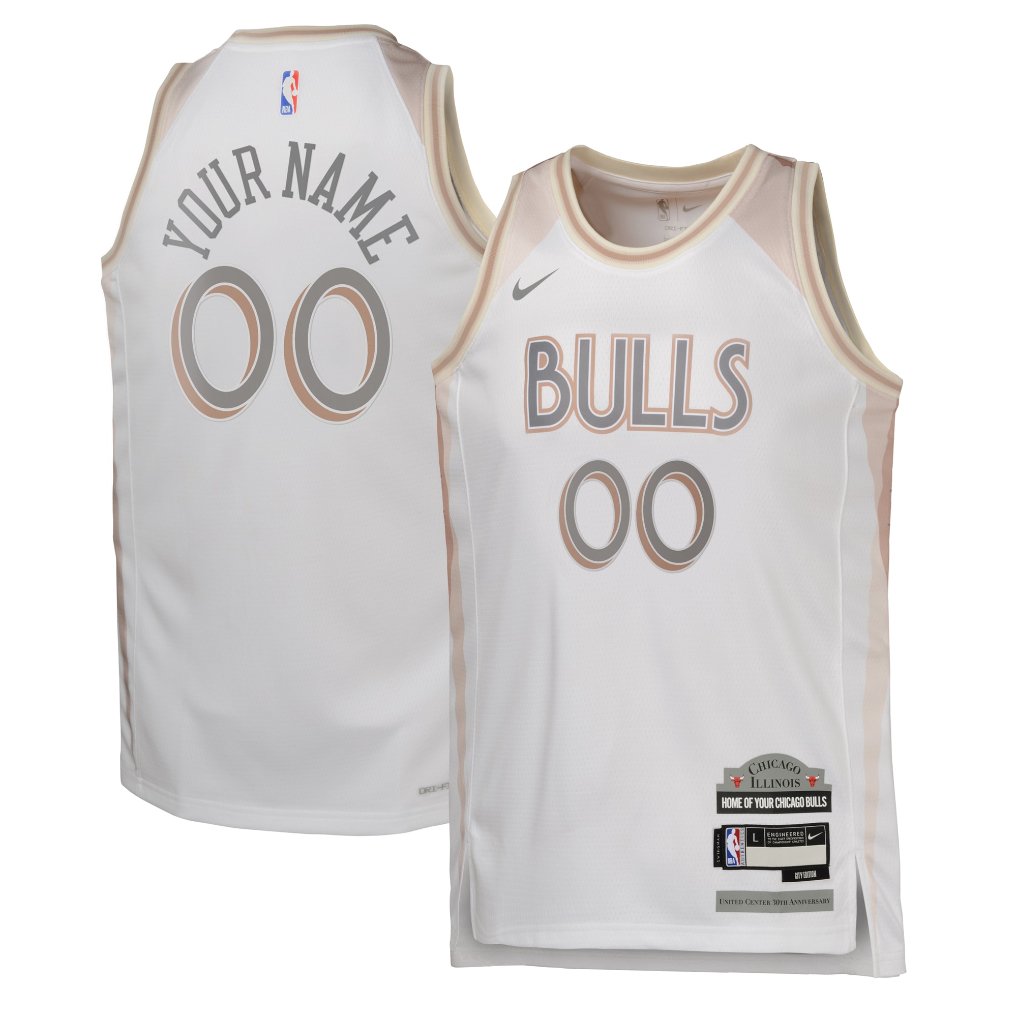 Chicago Bulls City Edition Swingman 2024 Custom NBA Jersey Youth