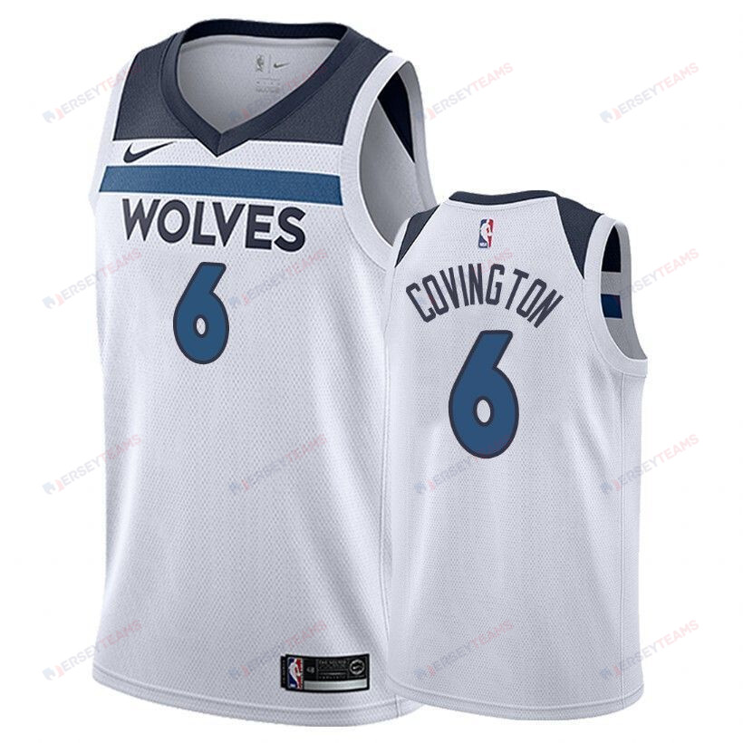 Minnesota Timberwolves Robert Covington 6 Associatio White NBA Jersey Men's