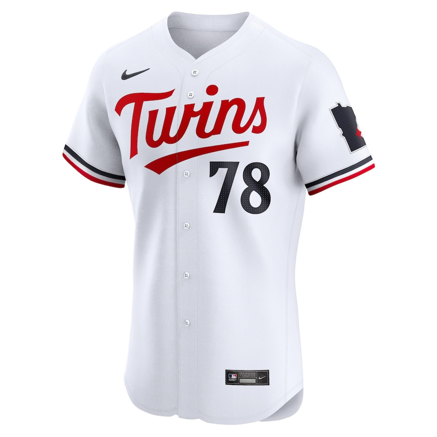Simeon Woods Richardson 78 Minnesota Twins Home Elite Player White MLB Jersey Men's
