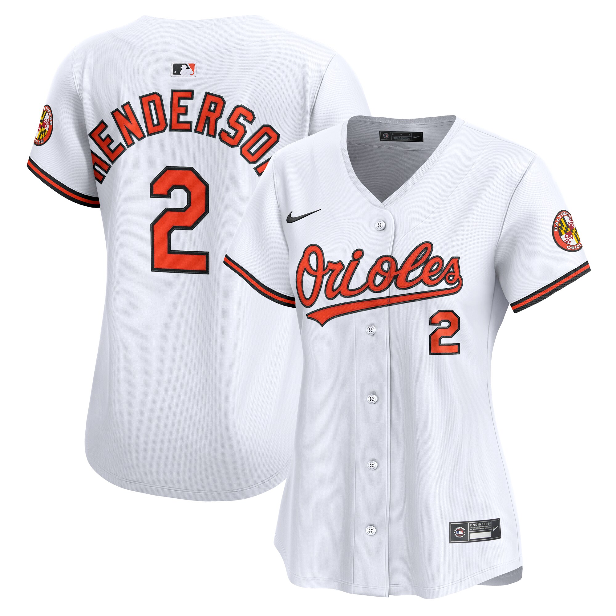 Baltimore Orioles Gunnar Henderson White Home Limited Player MLB Jersey Women's