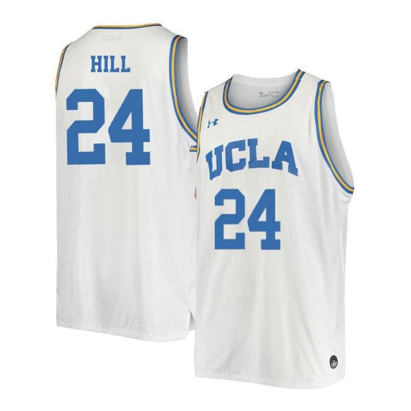 24 Jalen Hil White Retro Elite UCLA Bruins NCAA Jersey Men's