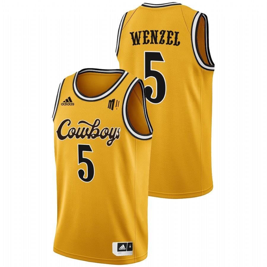 Wyoming Cowboys Brendan Wenzel 5 2022 Gold College NCAA Jersey Men's