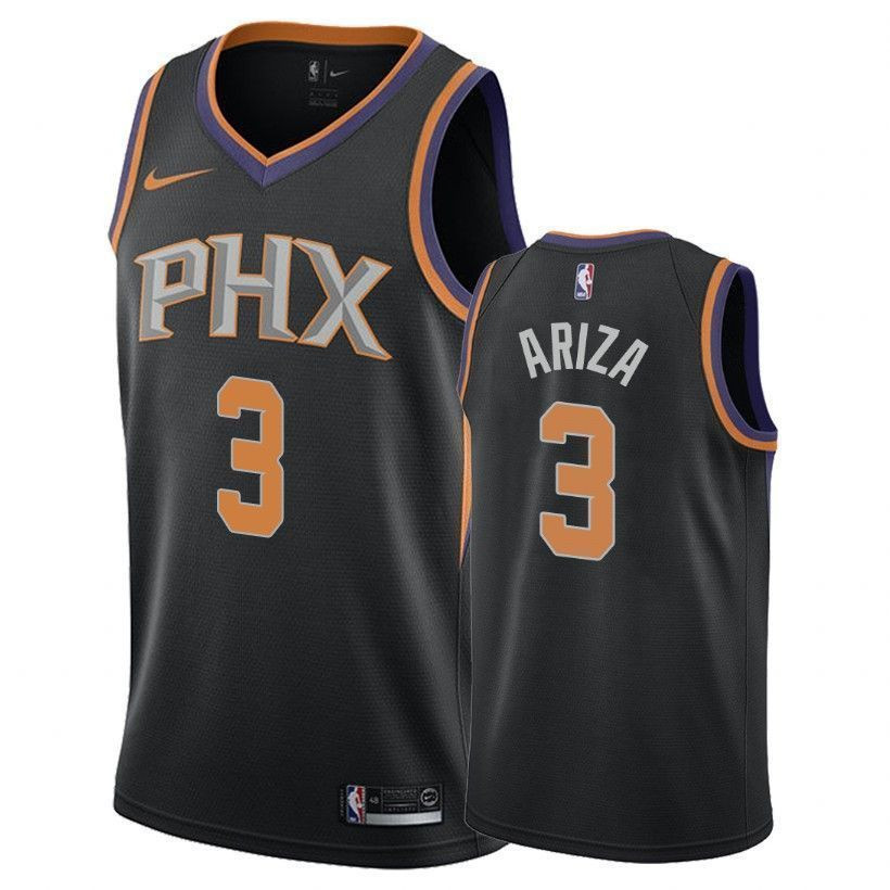 Phoenix Suns Trevor Ariza 3 Statet Black NBA Jersey Men's