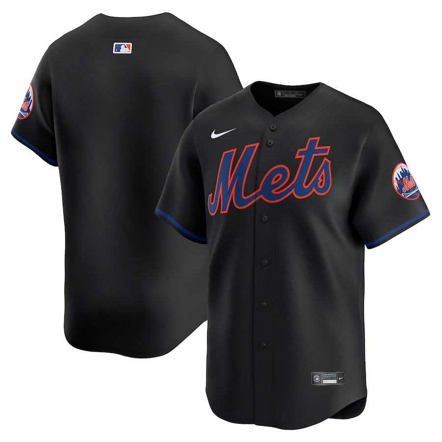 New York Mets Alternate Limited Black MLB Jersey Men's