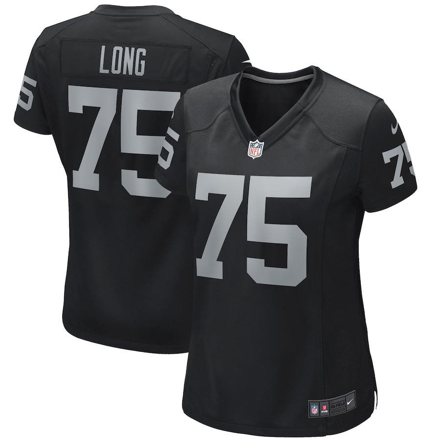 Howie Long 75 Las Vegas Raiders Game Retired Black NFL Jersey Women's