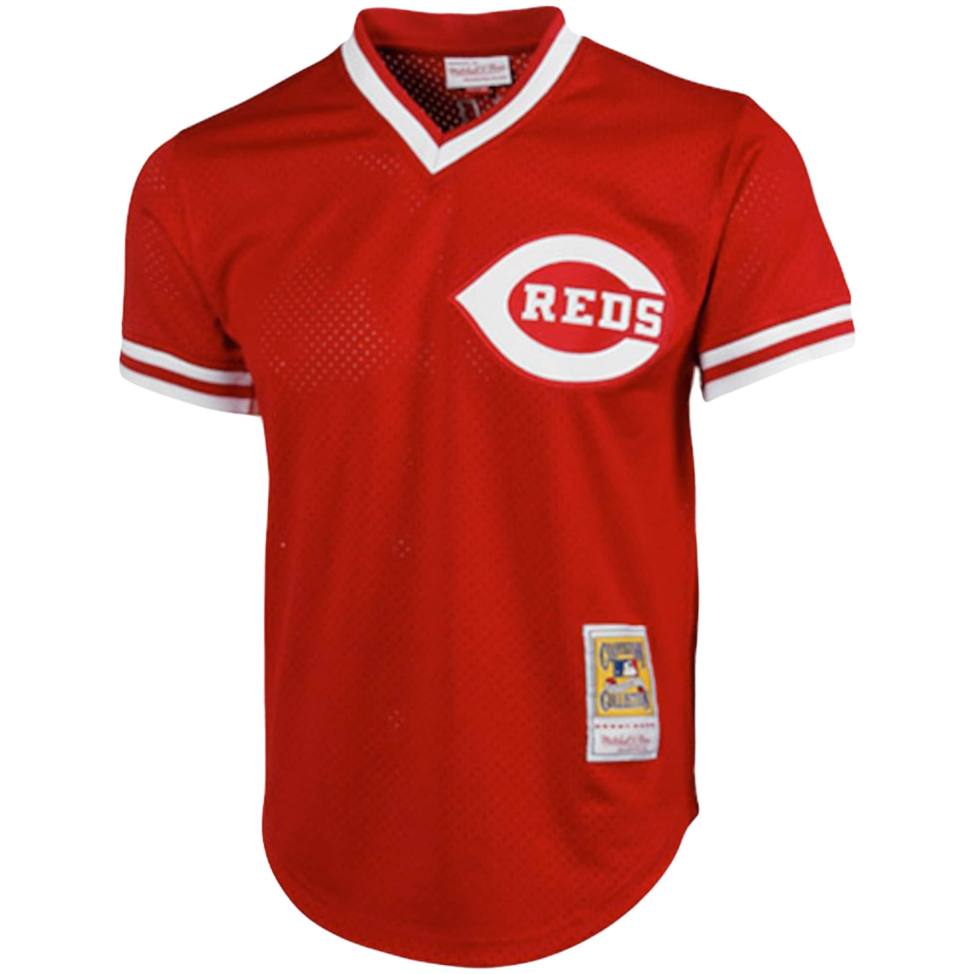 Cincinnati Reds Johnny Bench Mitchell Ness Red Cooperstown Collection Big Tall Mesh Batting Practice MLB Jersey Men's