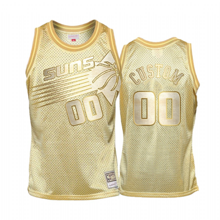 Custom 00 Phoenix Suns Golden HWC Limited NBA Jersey Men's
