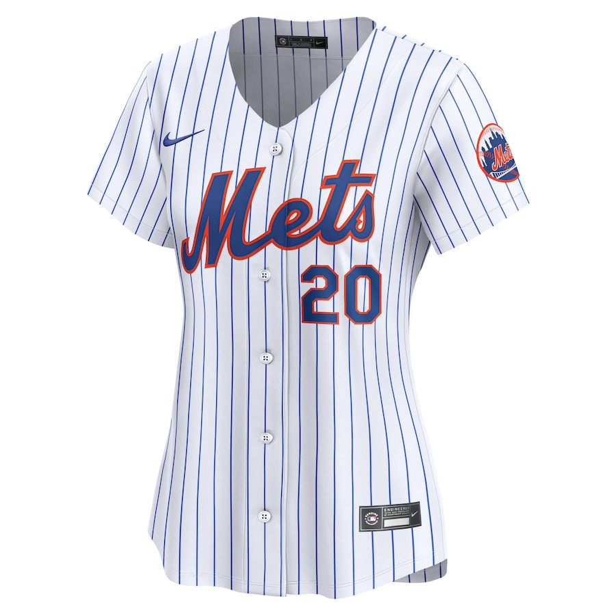 Pete Alonso 20 New York Mets Home Limited White MLB Jersey Women's