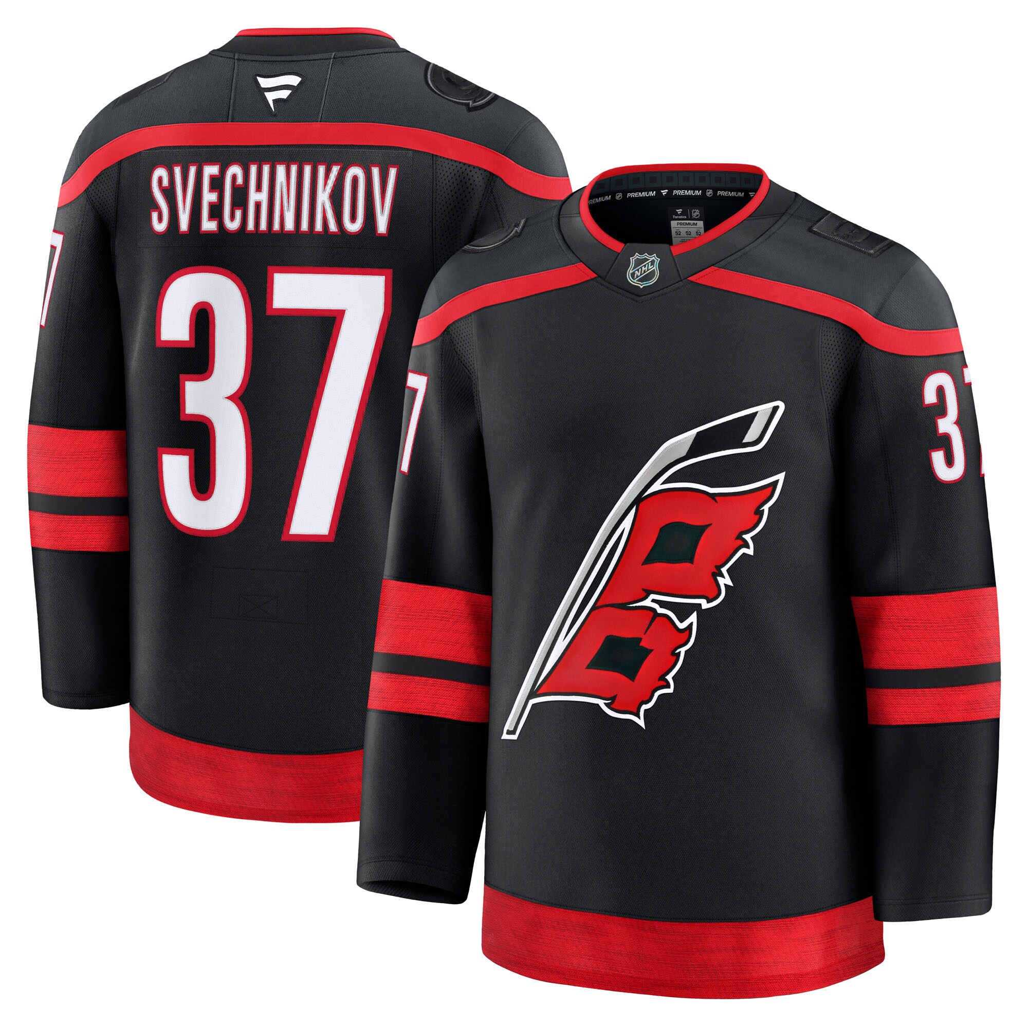 Carolina Hurricanes Andrei Svechnikov Black Home Premium NHL Jersey Men's