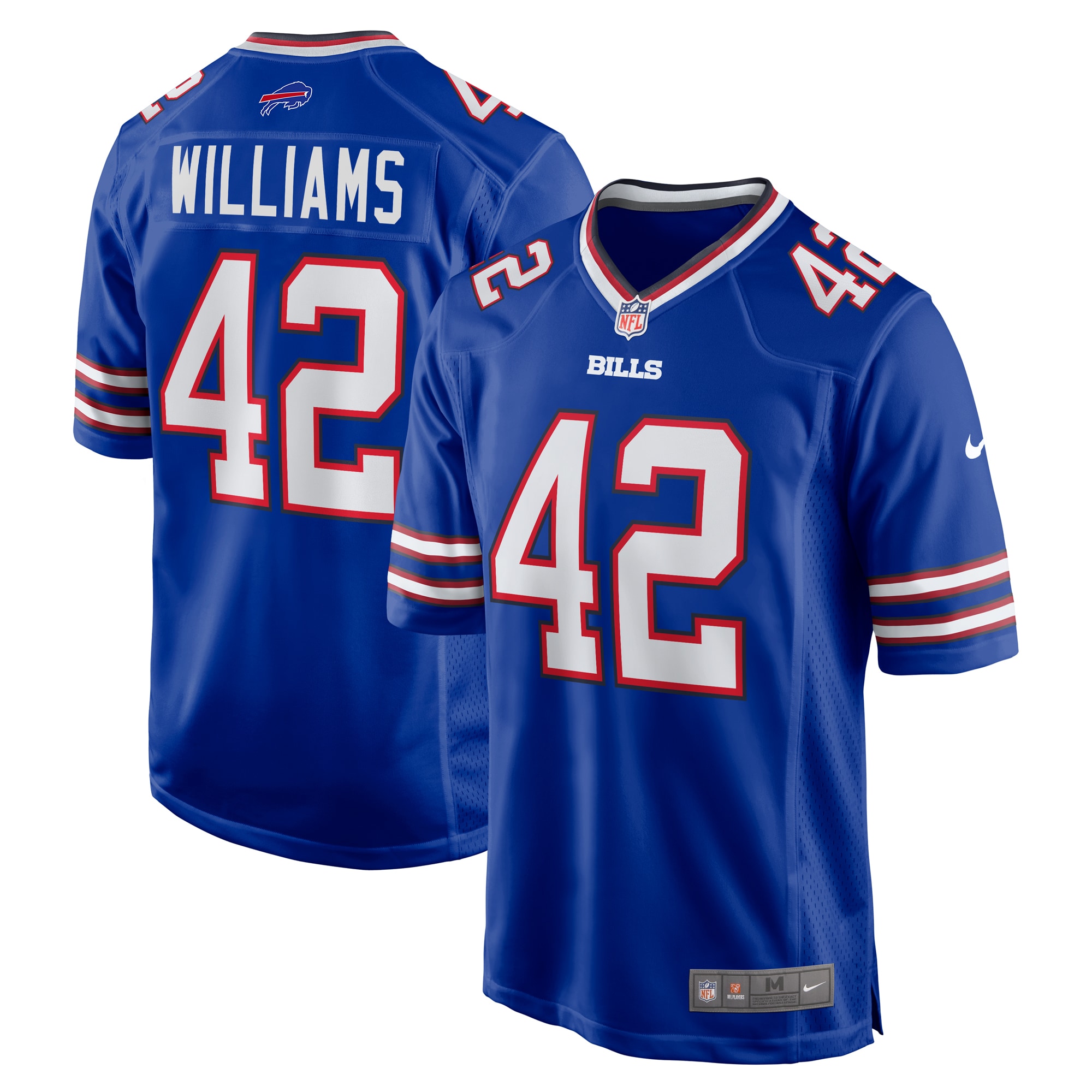 Buffalo Bills Dorian Williams Royal Home Game NFL Jersey Men's