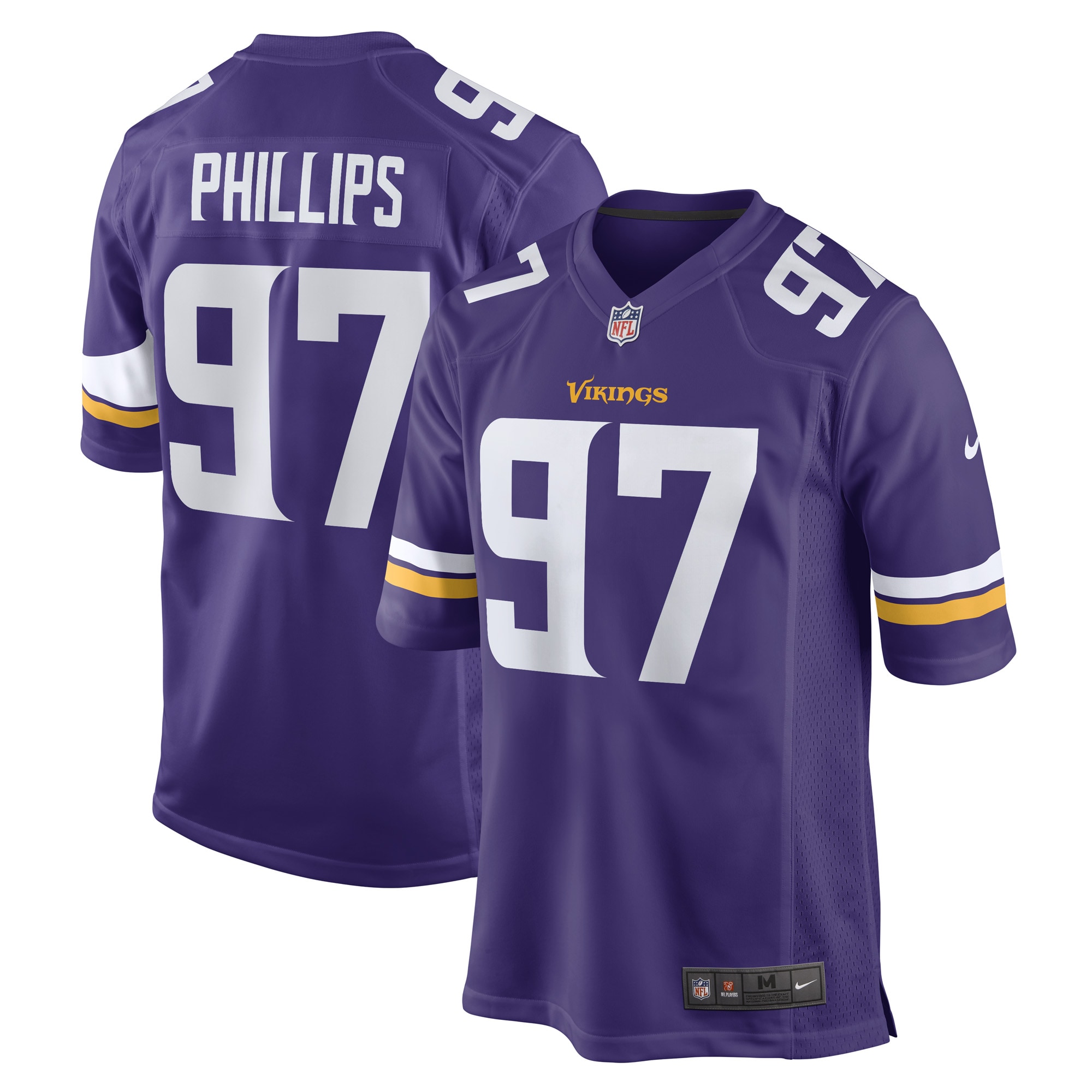 Minnesota Vikings Harrison Phillips Purple Game Player NFL Jersey Men's