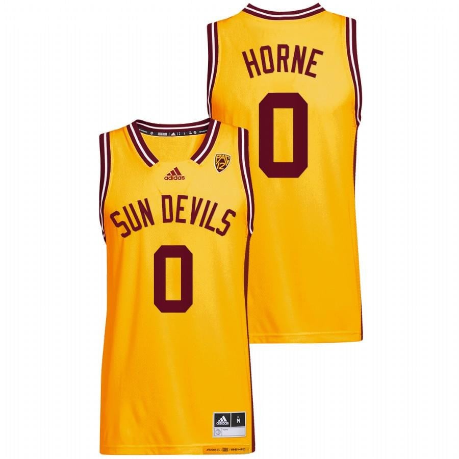DJ Horne Arizona 0 State Sun Devils Gold Reverse Retro NCAA Jersey Men's