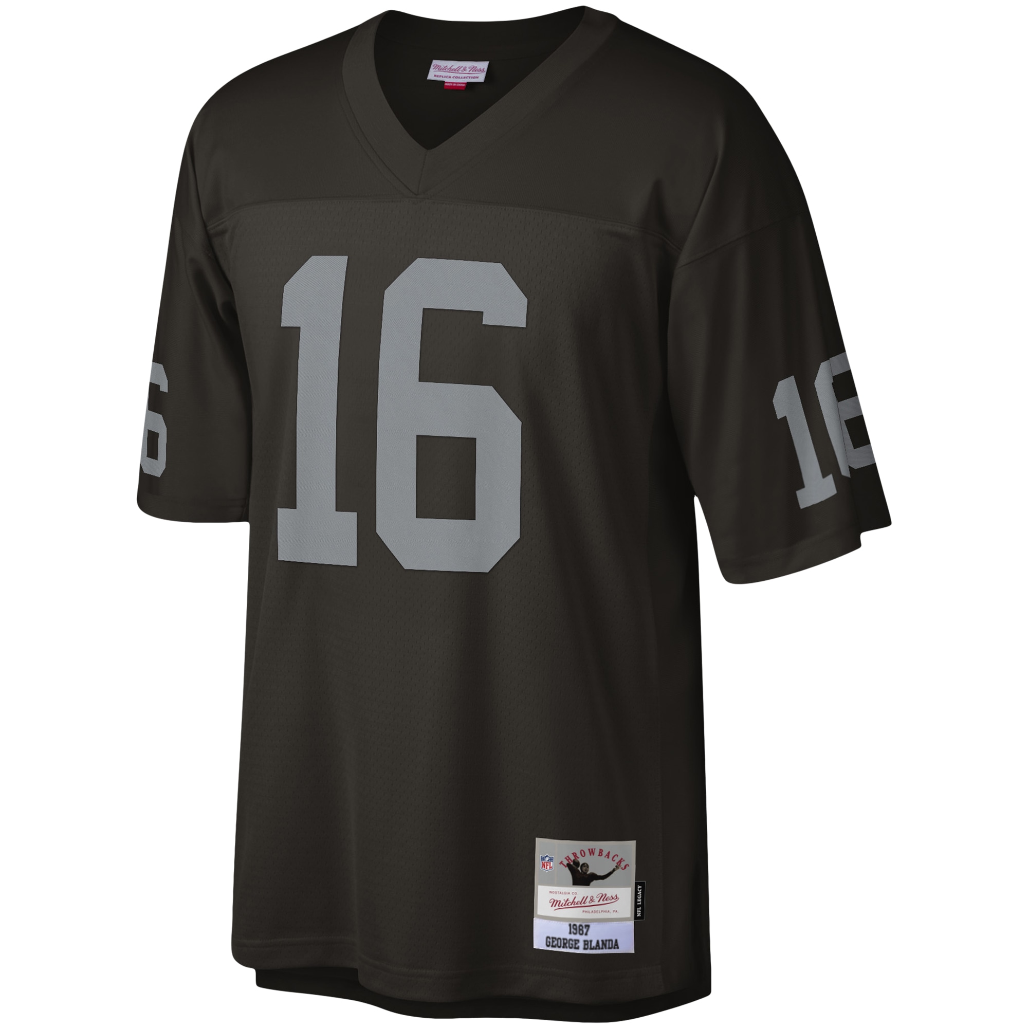 Las Vegas Raiders George Blanda Mitchell Ness Black Legacy NFL Jersey Men's