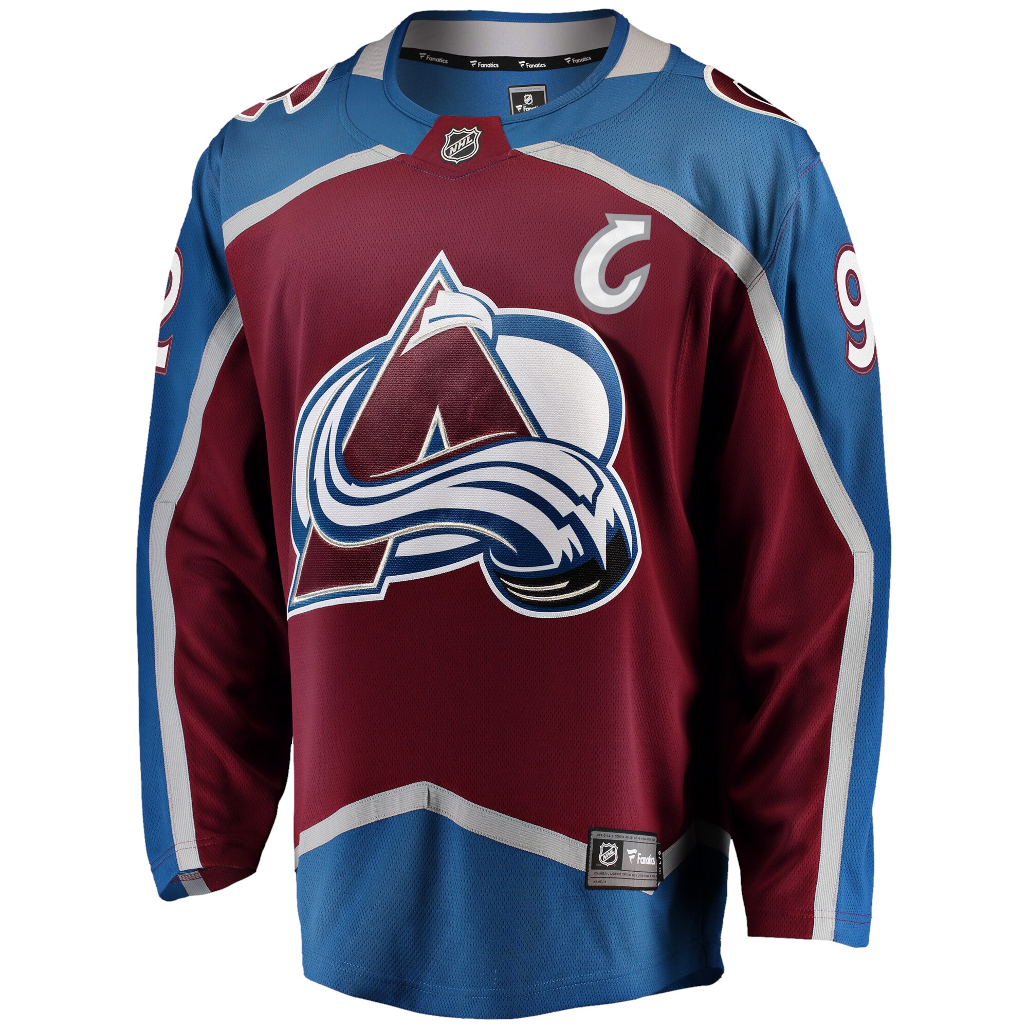 Colorado Avalanche Gabriel Landeskog Burgundy Captain Patch Home Breakaway NHL Jersey Men's