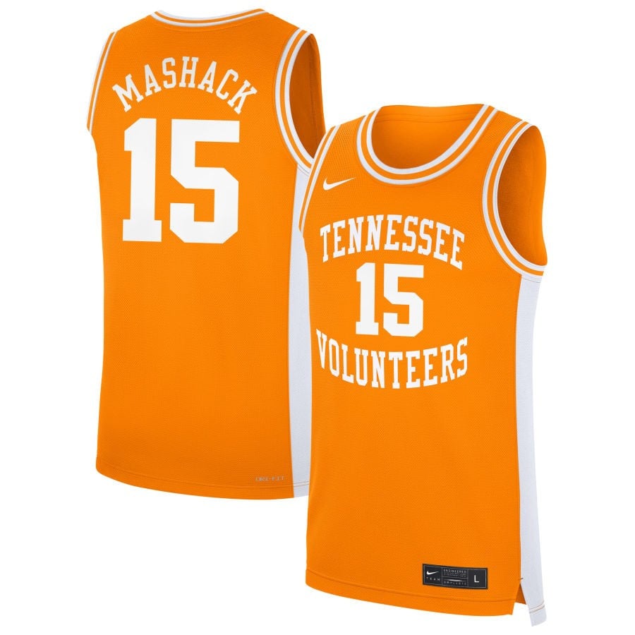Jahmai Mashack 15 Tennessee Volunteer Unisex NIL Orange NCAA Jersey Unisex