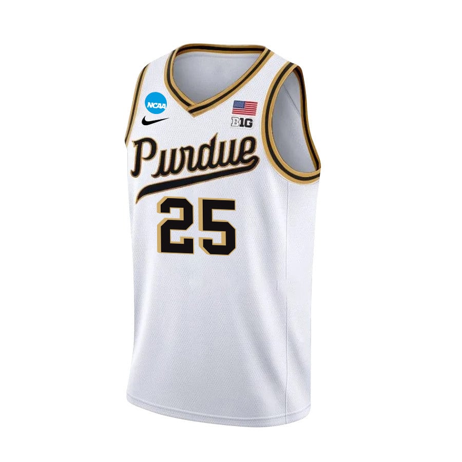 Ethan Morton 25 Purdue Boilermakers 2024 White Unisex NCAA Jersey Unisex