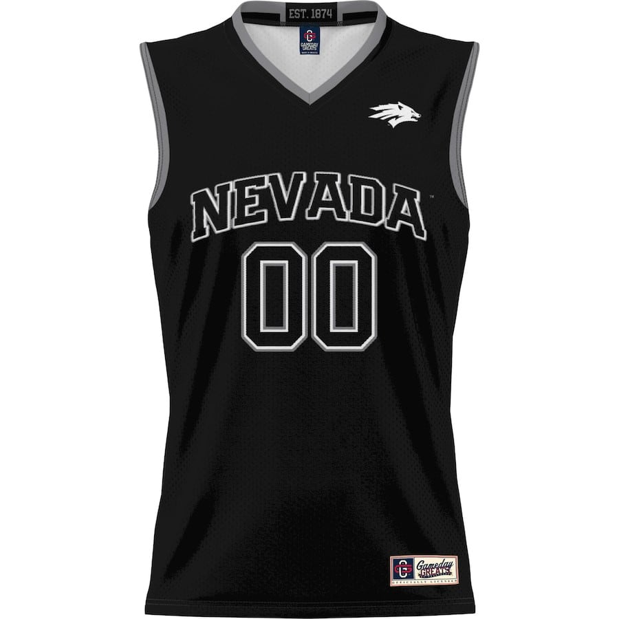 Nevada Wolf Pack NIL Custom Black NCAA Jersey Men's