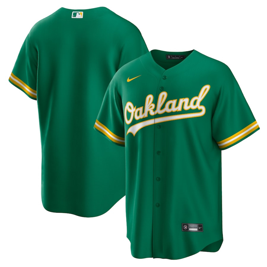 Oakland Athletics Alternate Team Kelly Green MLB Jersey Men's