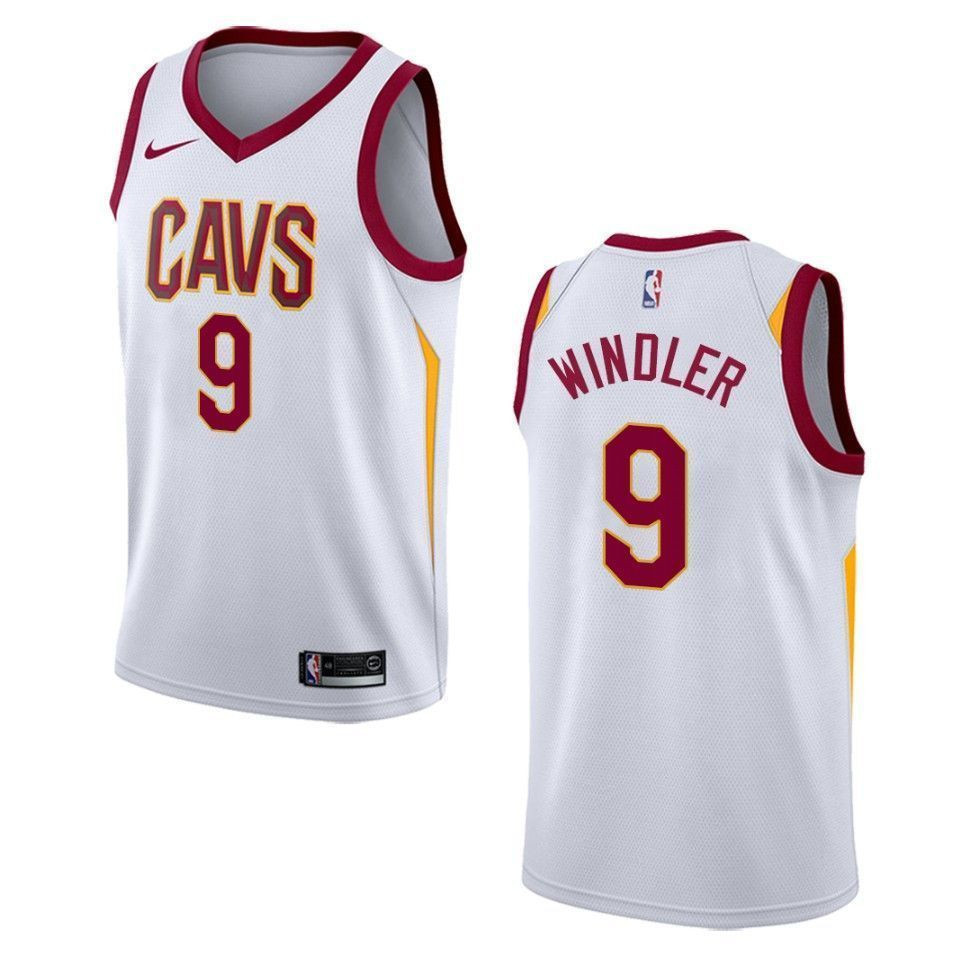 Cleveland Cavaliers 9 Dylan Windler Association Swingman White NBA Jersey Men's