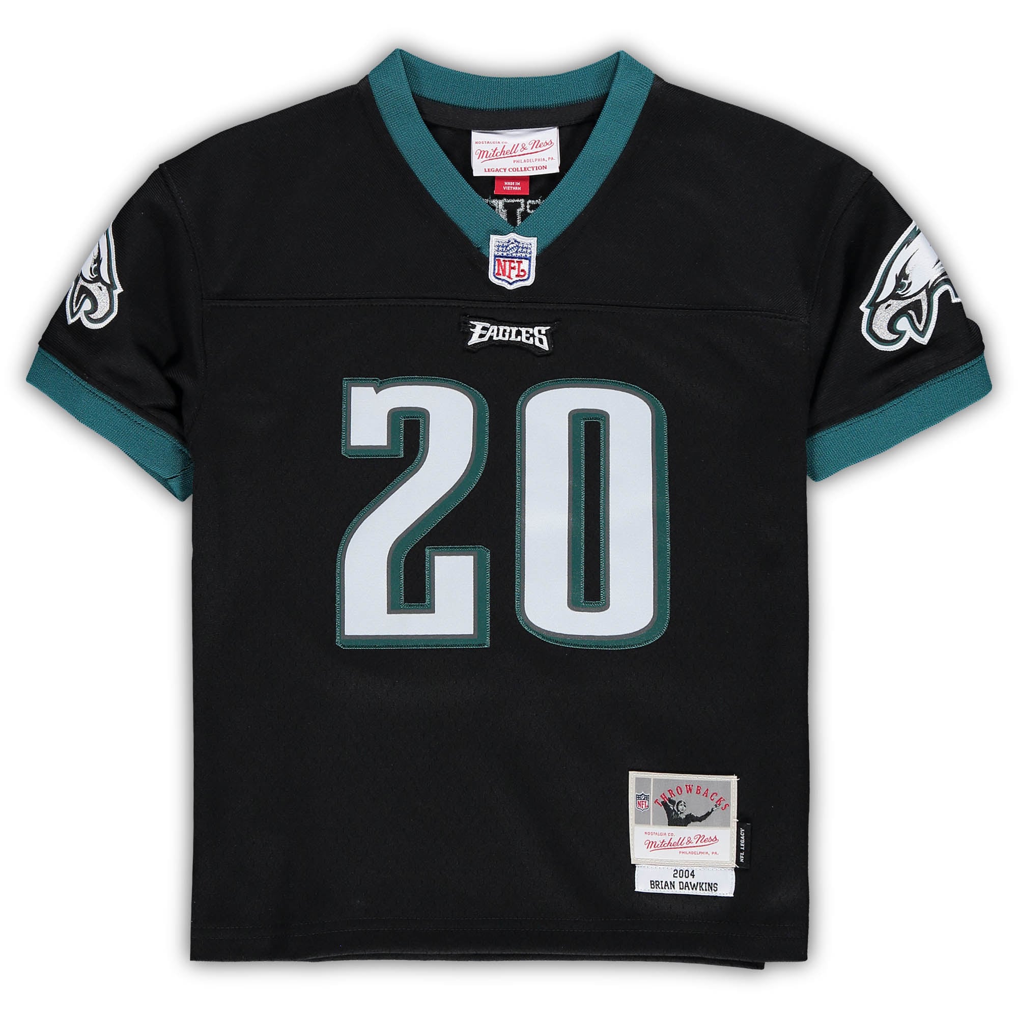 Preschool Philadelphia Eagles Brian Dawkins Mitchell Ness Black Retired Legacy NFL Jersey Men's
