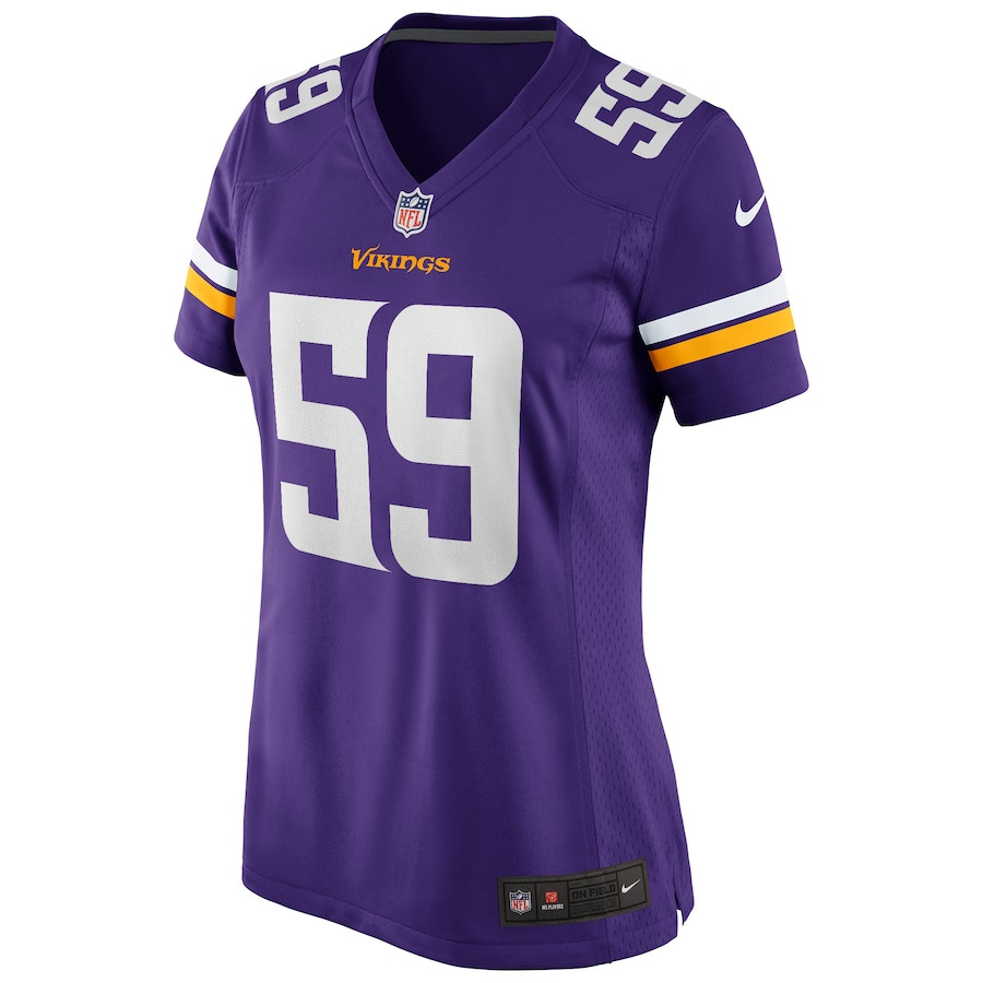 Matt Blair 59 Minnesota Vikings Game Retired Purple NFL Jersey Women's