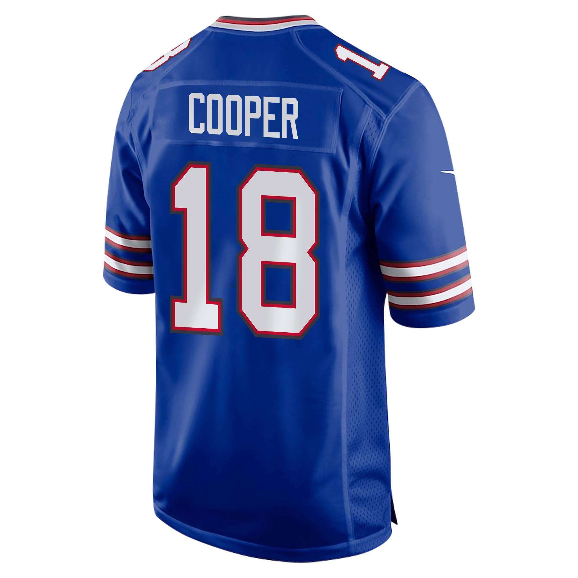 Amari Cooper 18 Buffalo Bills Super Bowl LIX Champions Patch Game Royal NFL Jersey Men's