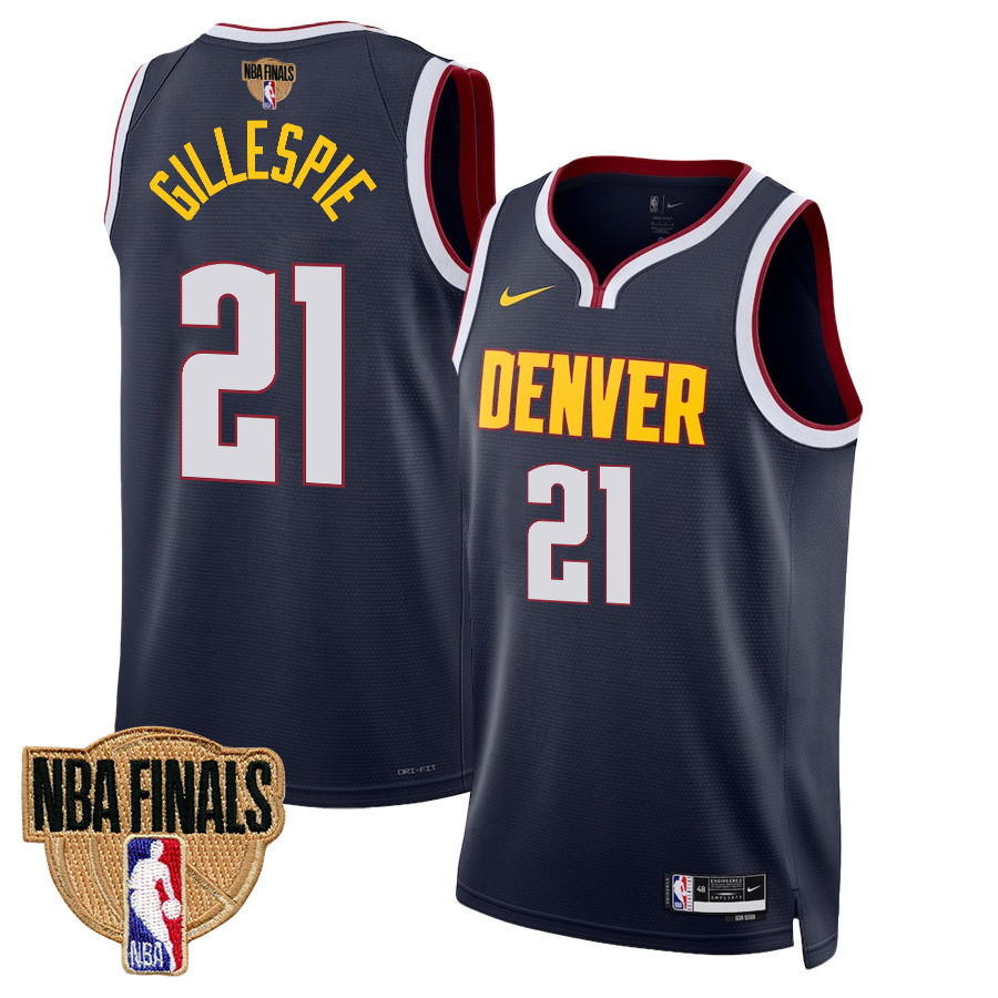Collin Gillespie 21 Denver Nuggets Final Champions 2023 Swingman Black NBA Jersey Men's