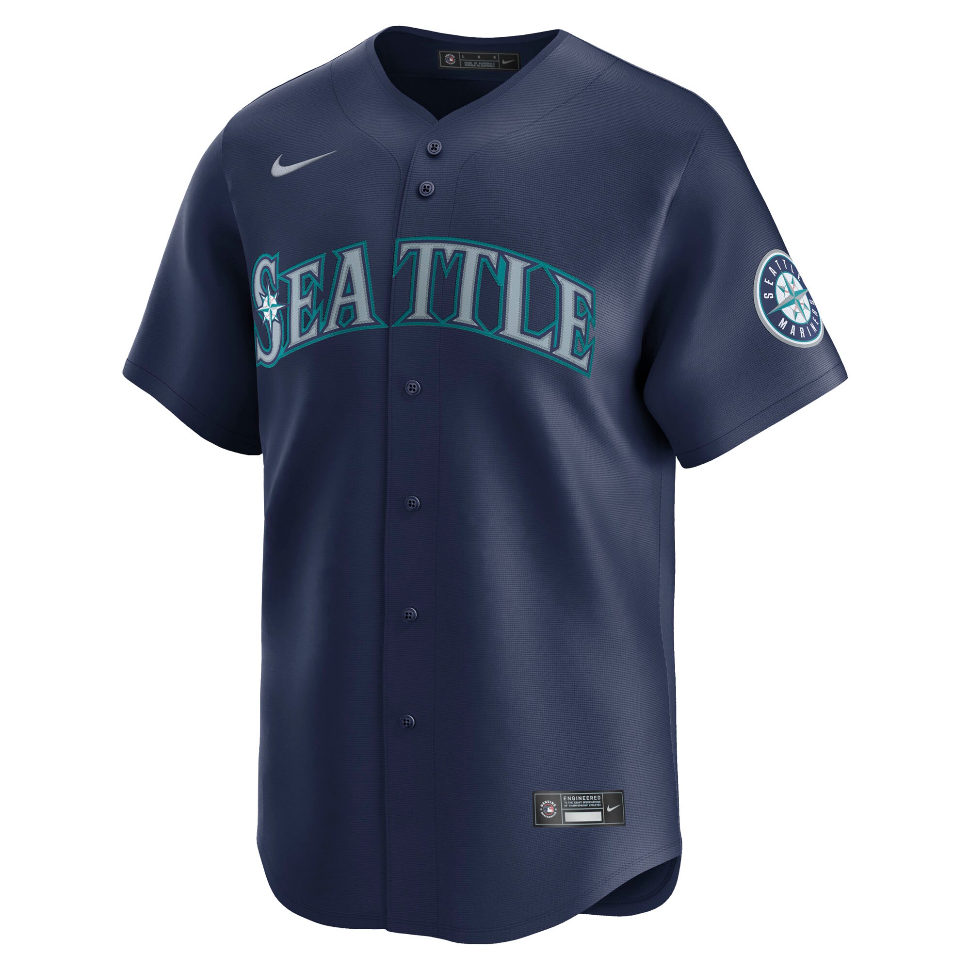 Seattle Mariners Navy Road Limited MLB Jersey Men's