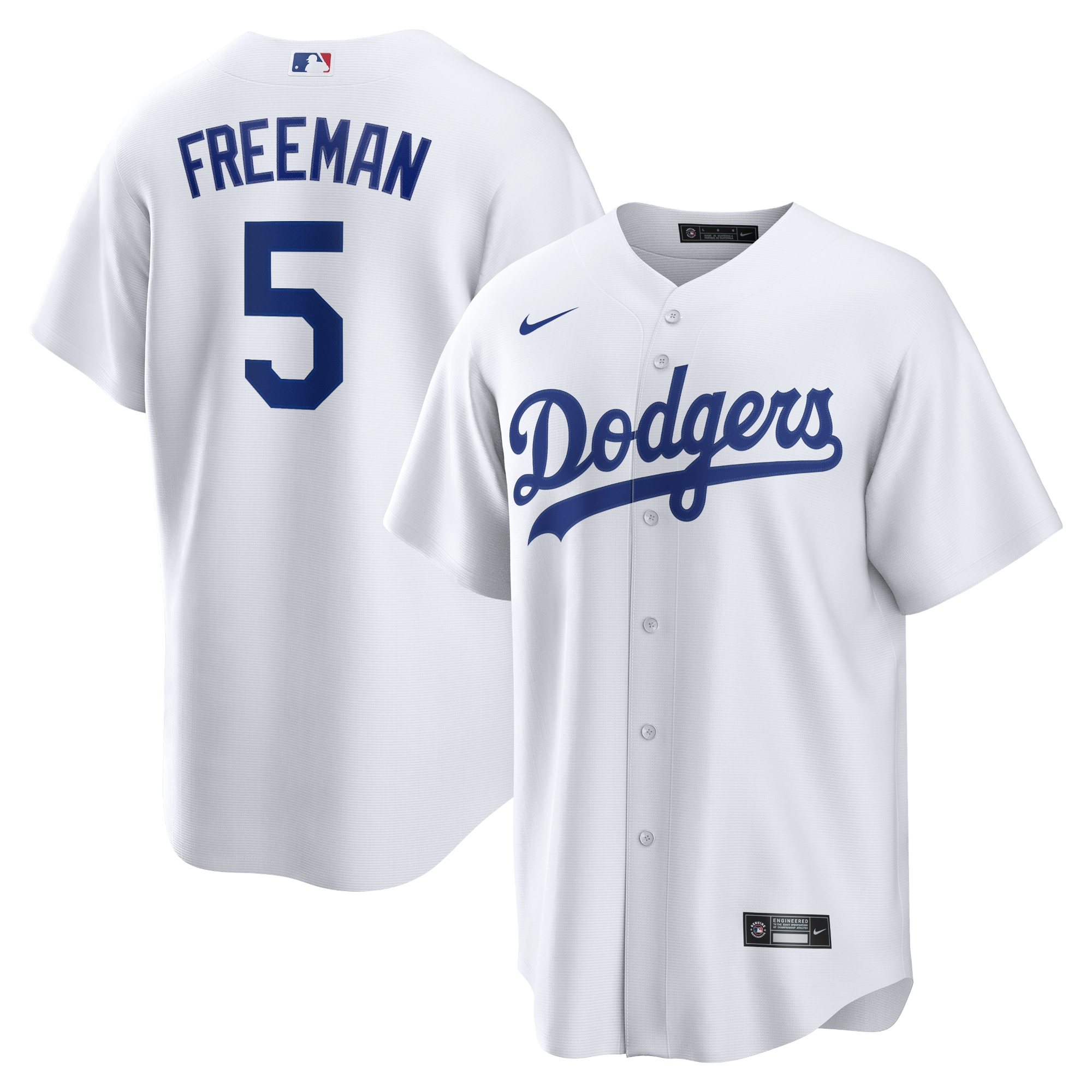 Los Angeles Dodgers Freddie Freeman White Player MLB Jersey Men's