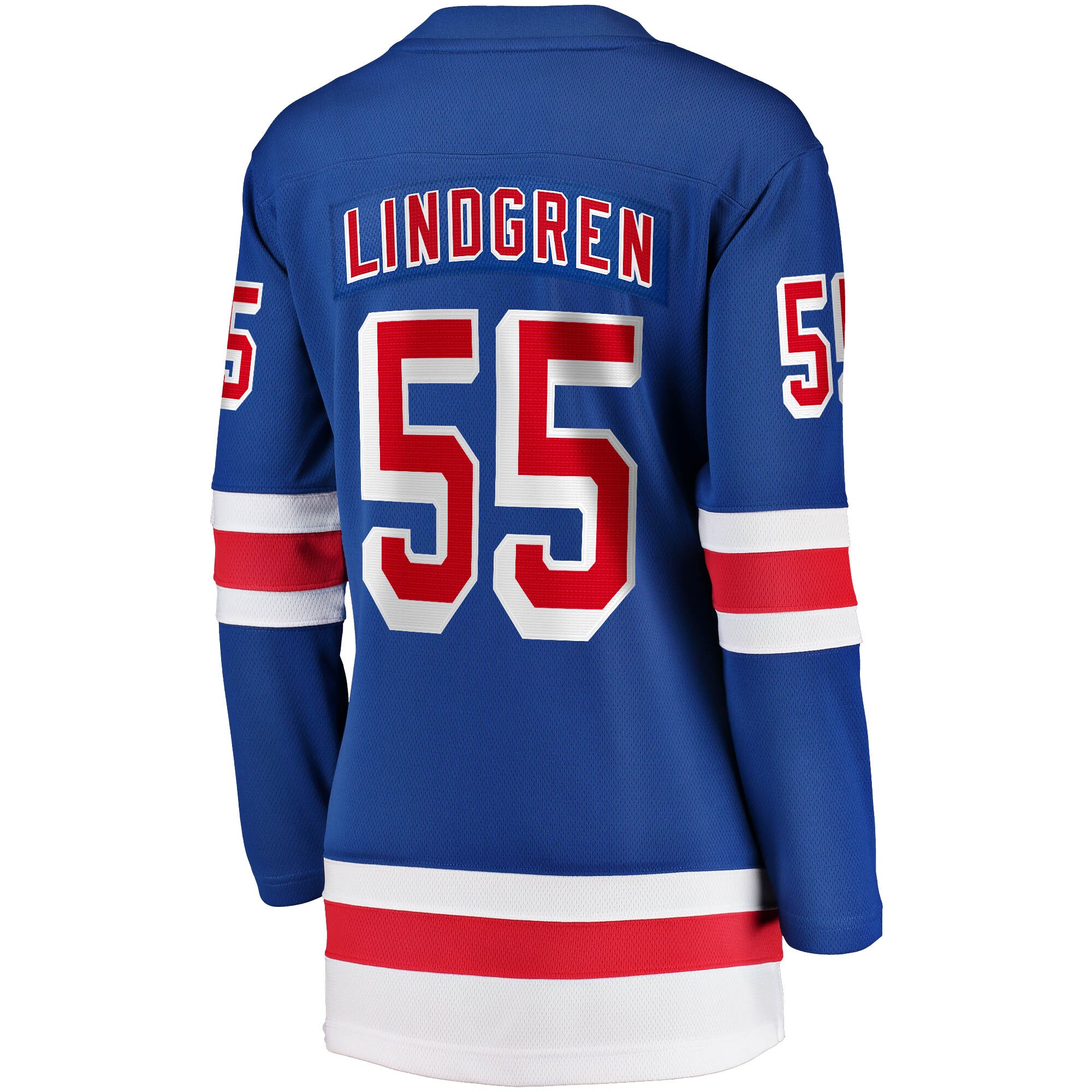 New York Rangers Ryan Lindgren Blue Home Breakaway NHL Jersey Women's