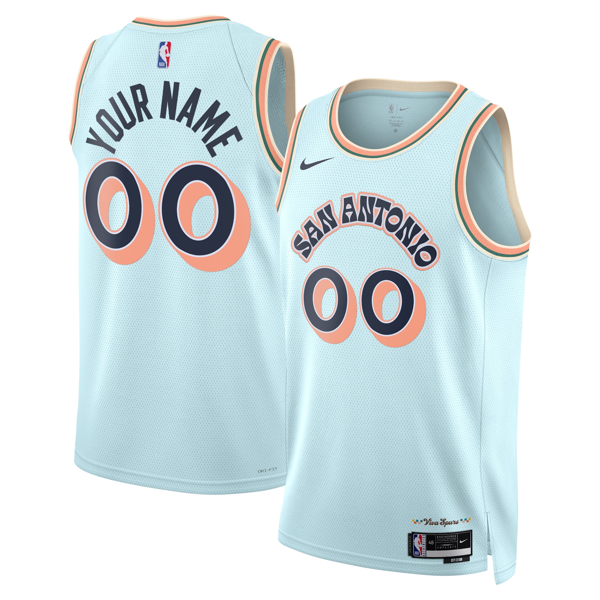 San Antonio Spurs City Edition Swingman 2024 Custom Unisex NBA Jersey Unisex