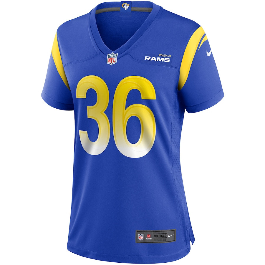 Jerome Bettis 36 Los Angeles Rams Game Retired Royal NFL Jersey Women's