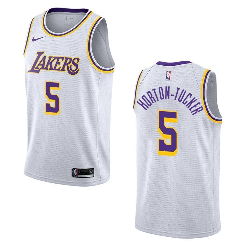 Los Angeles Lakers 5 Talen Horton-tucker Association Swingman White NBA Jersey Men's