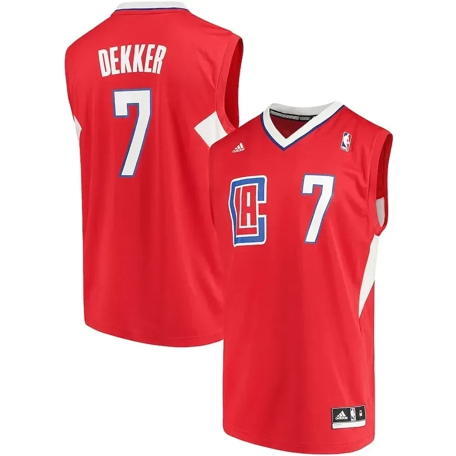 Sam Dekker Los Angeles Clippers Road Red NBA Jersey Men's