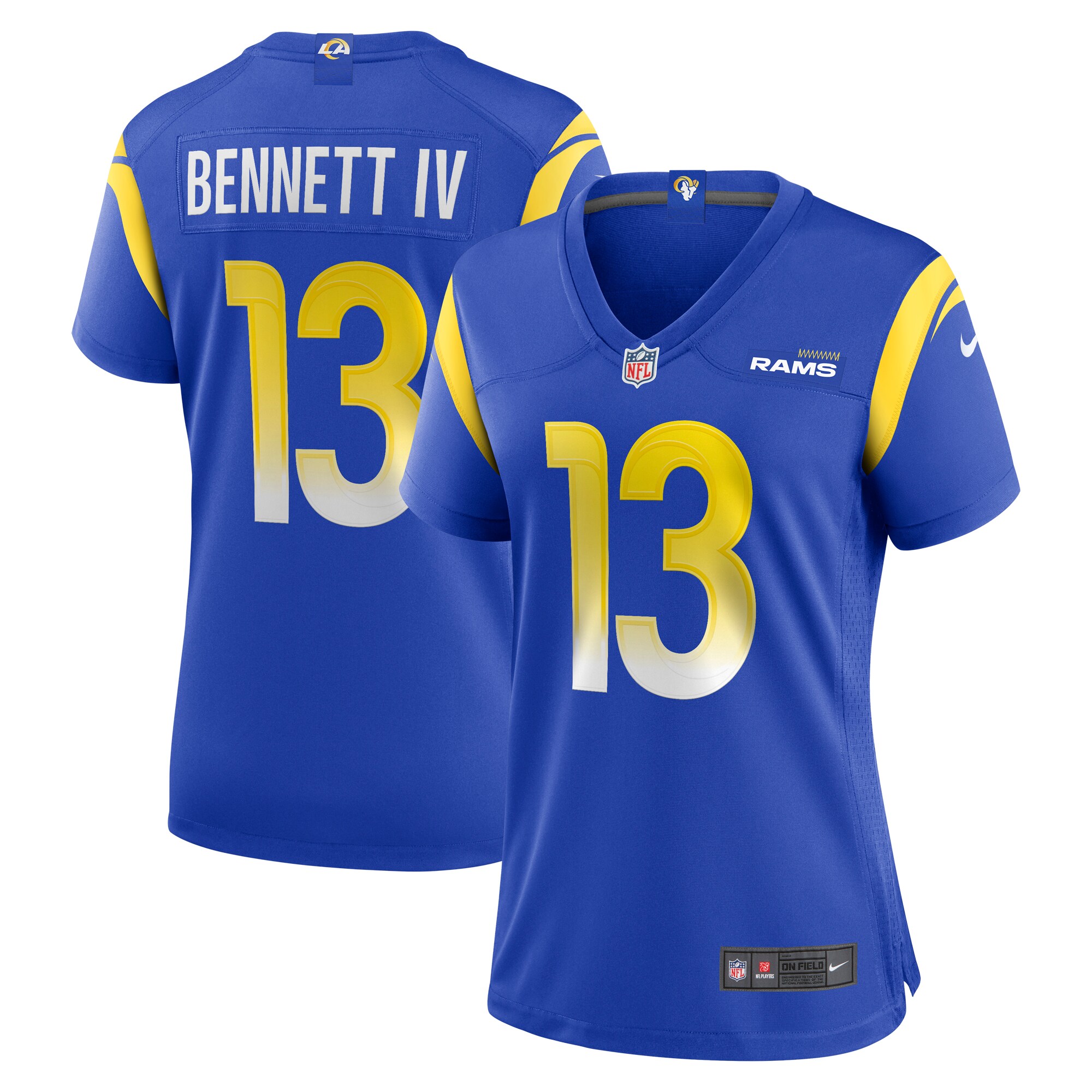Los Angeles Rams Stetson Bennett Royal Team Game NFL Jersey Women's