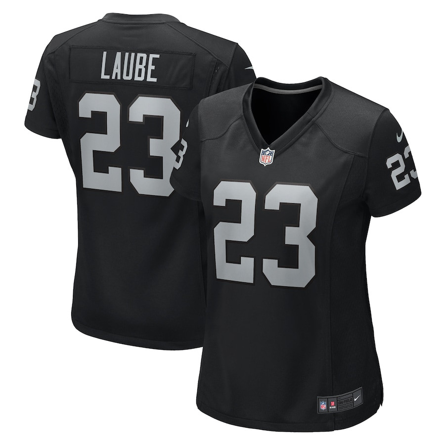 Dylan Laube 23 Las Vegas Raiders Team Game Black NFL Jersey Women's