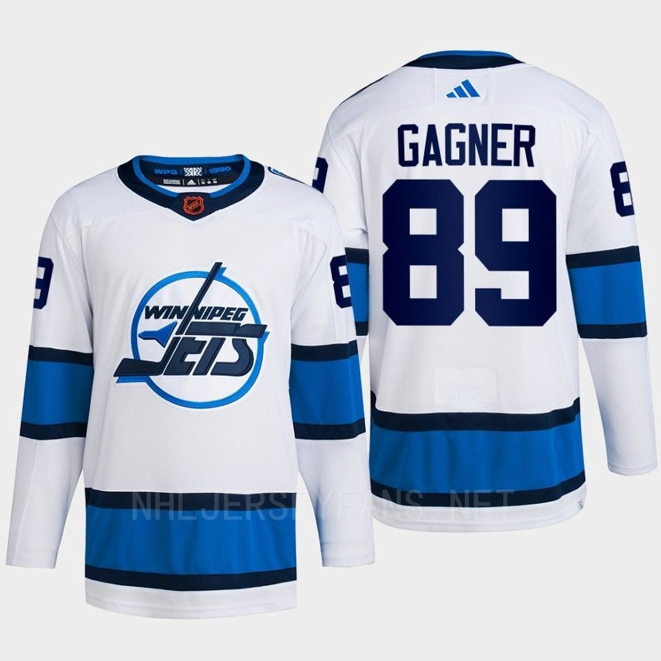 Sam Gagner 89 Reverse Retro 2.0 2022 Winnipeg Jets White Primegreen NHL Jersey Men's