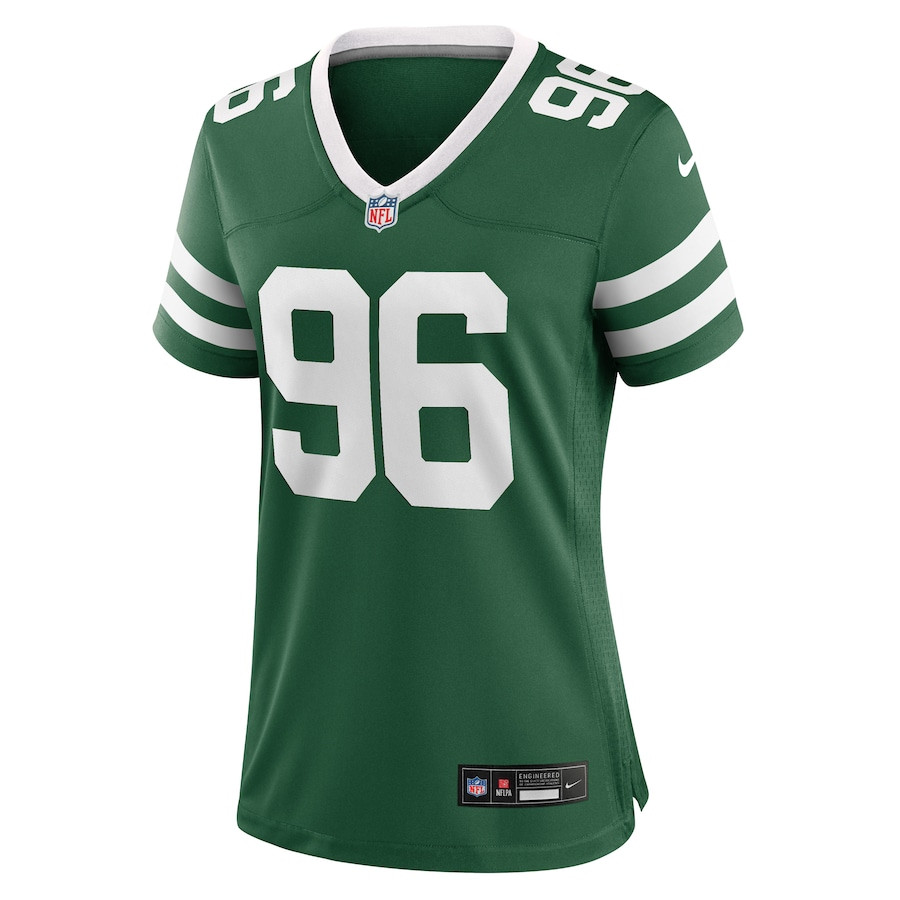 Leonard Taylor III 96 New York Jets Team Game Legacy Green NFL Jersey Women's