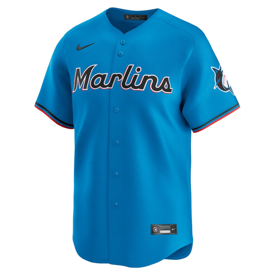 Jazz Chisholm Jr. 2 Miami Marlins Alternate Limited Blue MLB Jersey Men's