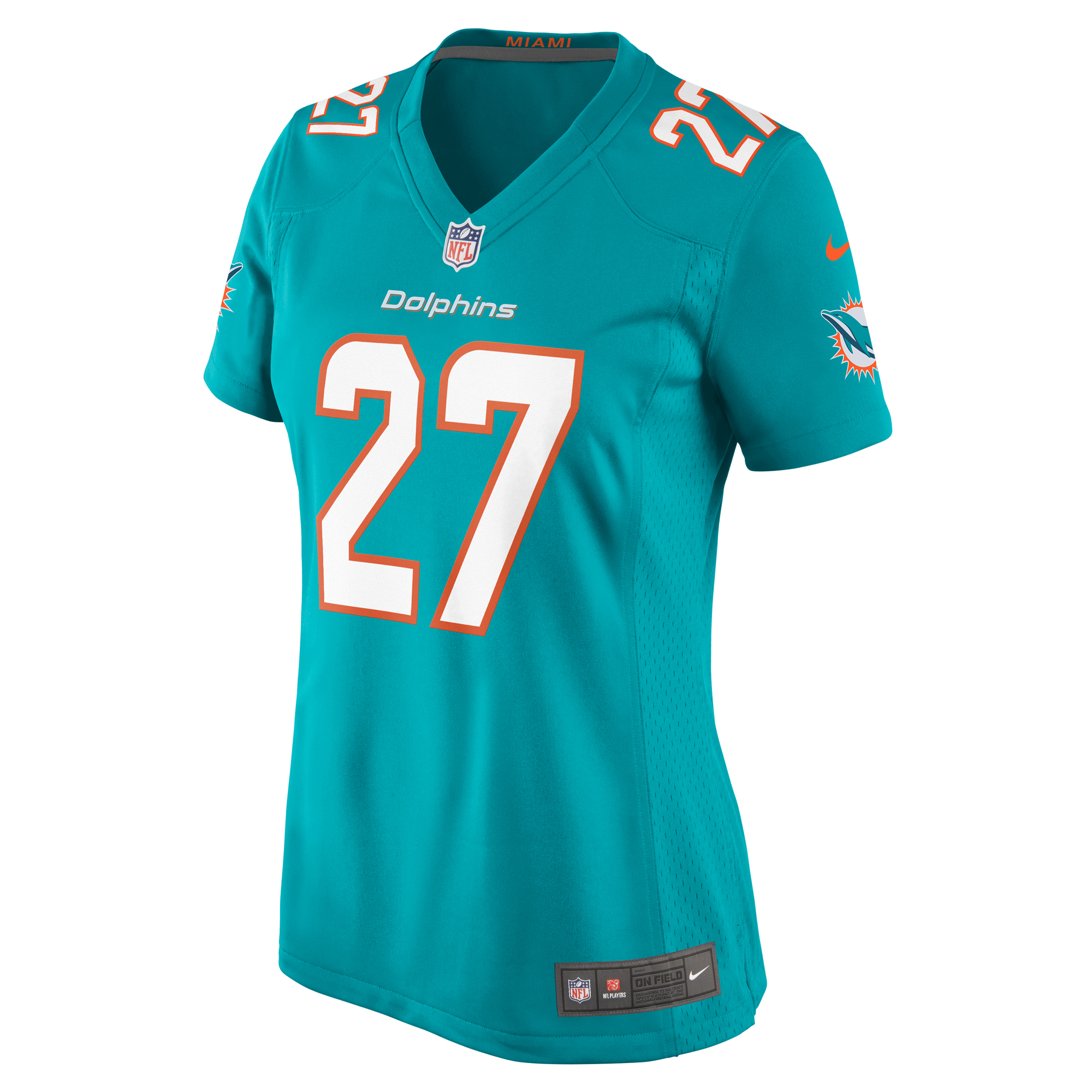 Miami Dolphins Ethan Bonner Aqua Game NFL Jersey Women's