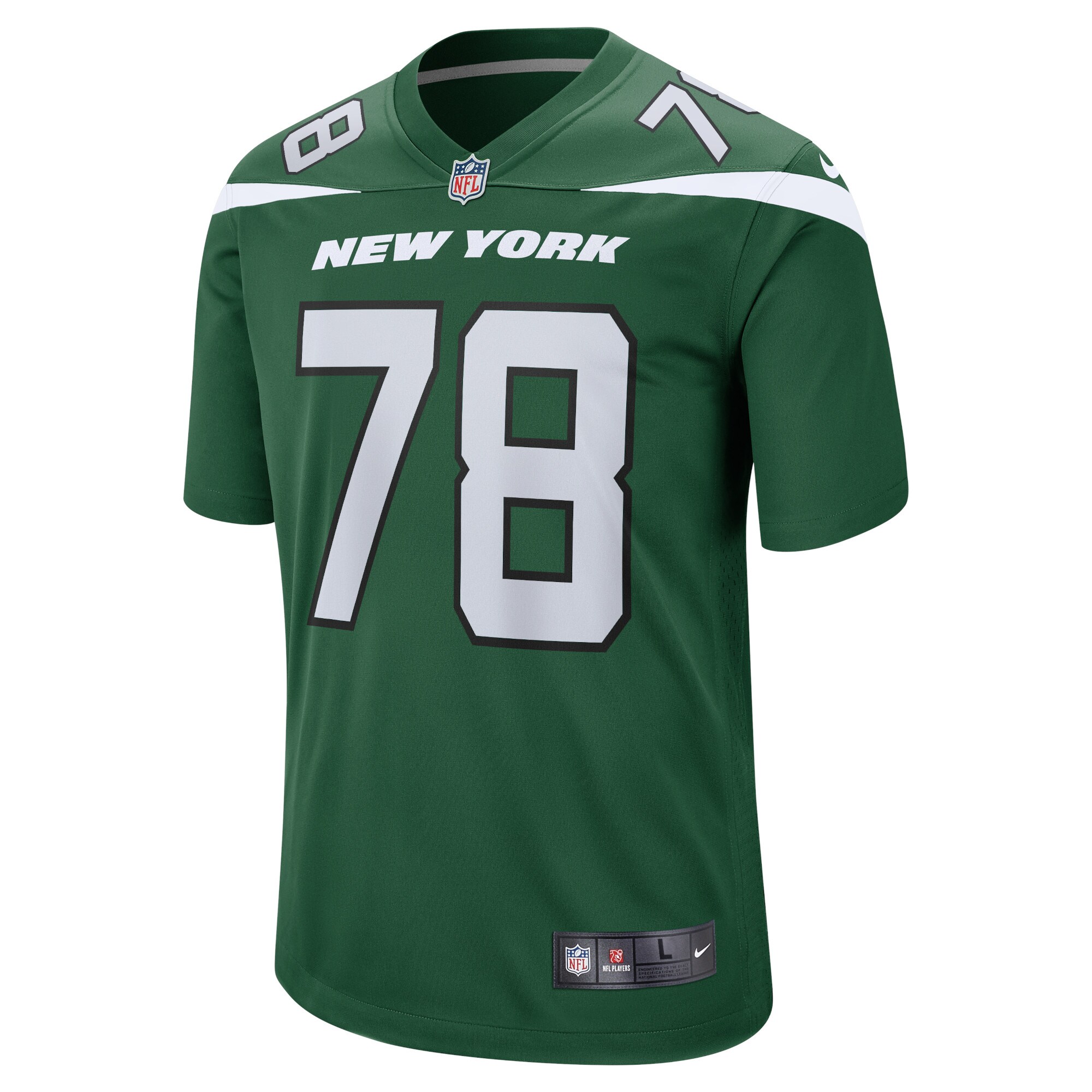 New York Jets Laken Tomlinson Gotham Green Game NFL Jersey Men's