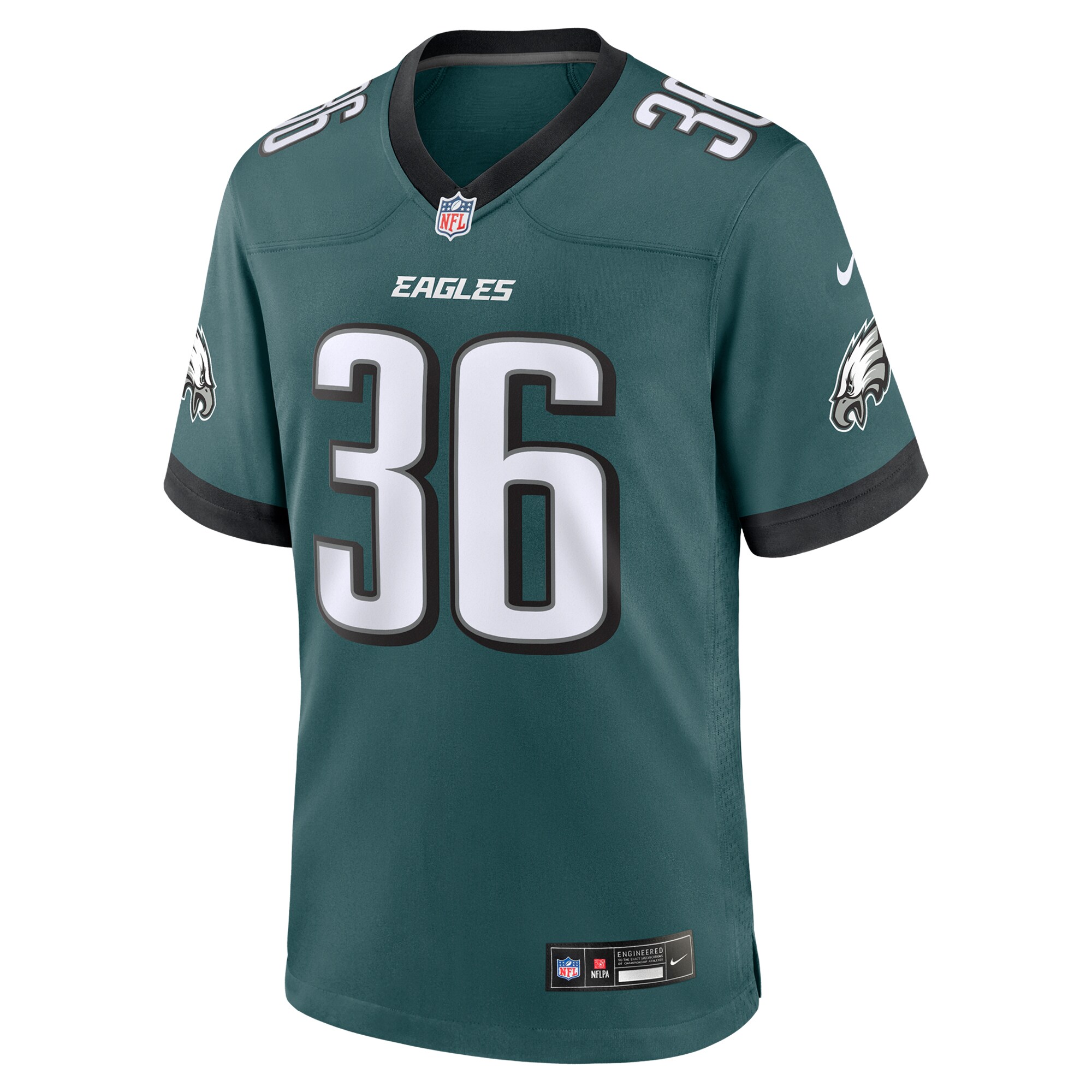 Philadelphia Eagles Tristin McCollum Midnight Green Team Game NFL Jersey Men's