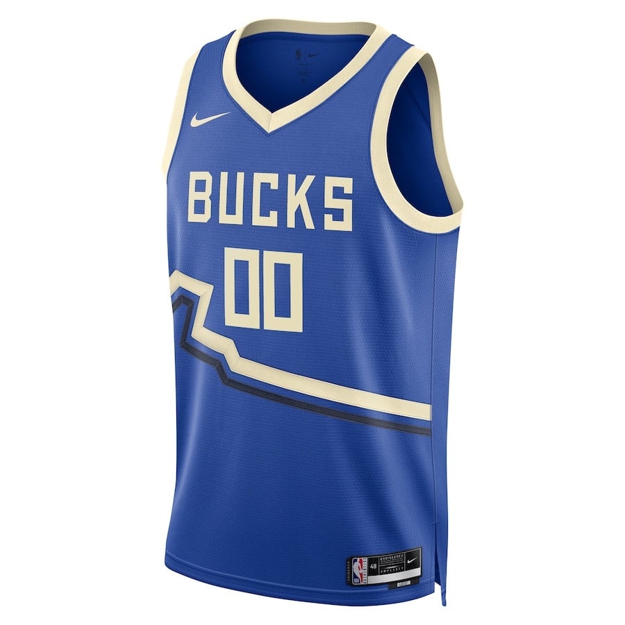 Milwaukee Bucks Unisex 2024/25 Custom Swingman City Edition Royal NBA Jersey Unisex