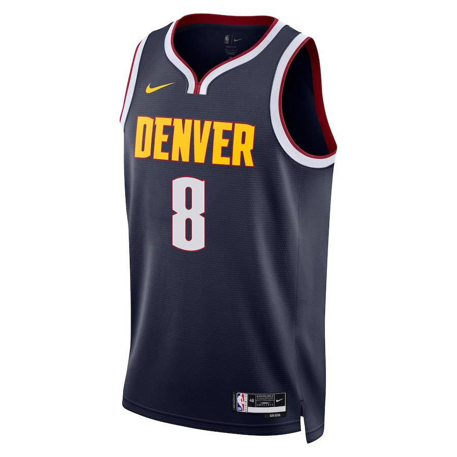 Peyton Watson 8 Denver Nuggets Final Champions 2023 Swingma Black NBA Jersey Youth