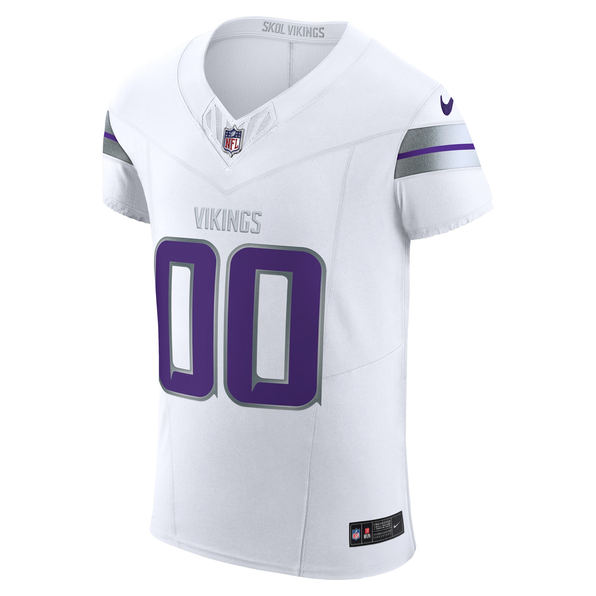 Minnesota Vikings White Vapor F.U.S.E. Elite Custom NFL Jersey Men's